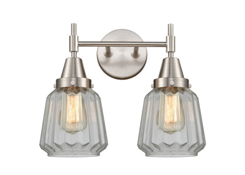 Caden Two Light Bath Vanity in Satin Nickel (405|447-2W-SN-G142)