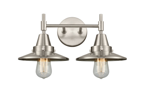 Caden LED Bath Vanity in Satin Nickel (405|447-2W-SN-M2-SN-LED) Caden LED Bath Vanity in Satin Nickel (405|447-2W-SN-M2-SN-LED)