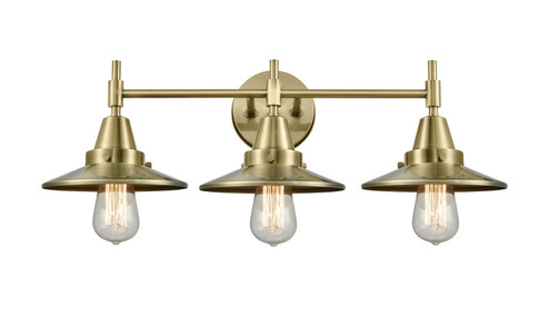 Caden Three Light Bath Vanity in Antique Brass (405|447-3W-AB-M4-AB)