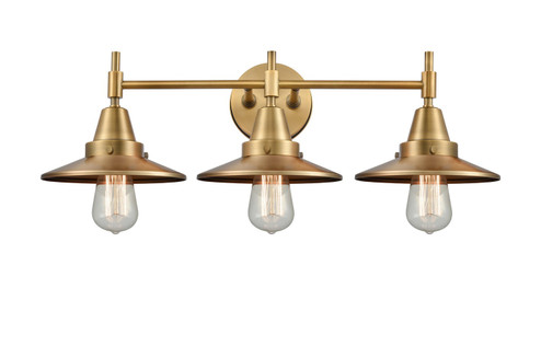 Caden Three Light Bath Vanity in Brushed Brass (405|447-3W-BB-M4-BB)