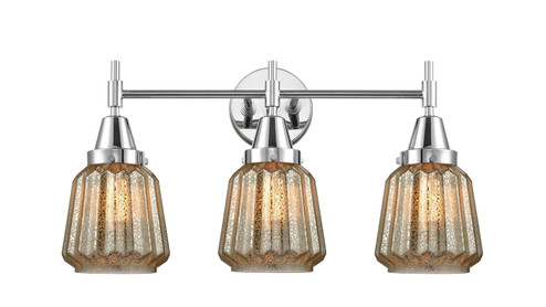 Caden Three Light Bath Vanity in Polished Chrome (405|447-3W-PC-G146)