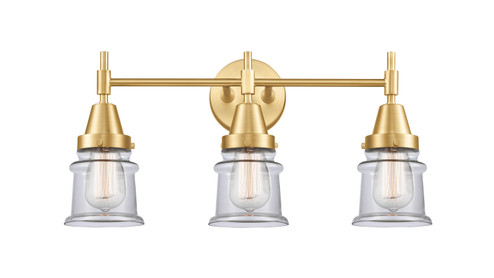 Caden Three Light Bath Vanity in Satin Gold (405|447-3W-SG-G182S)