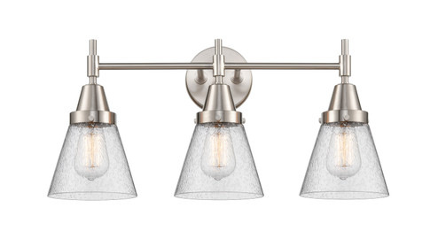 Caden LED Bath Vanity in Satin Nickel (405|447-3W-SN-G64-LED)