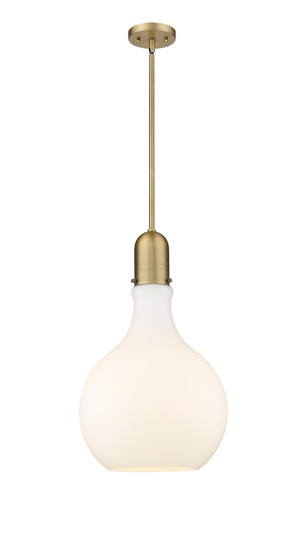 Auralume One Light Pendant in Brushed Brass (405|492-1S-BB-G581-14)