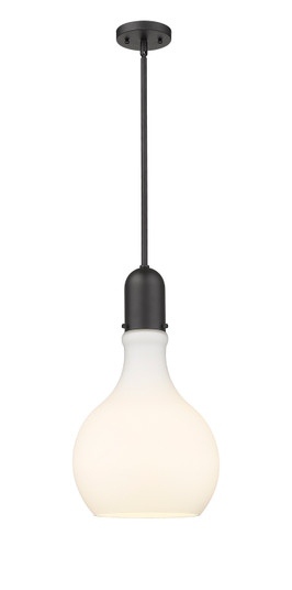 Auralume One Light Mini Pendant in Matte Black (405|492-1S-BK-G581-12)