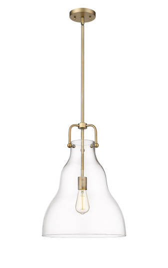 Haverhill LED Pendant in Brushed Brass (405|494-1S-BB-G592-14-LED)