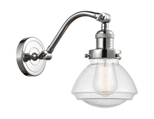 Franklin Restoration One Light Wall Sconce in Polished Chrome (405|515-1W-PC-G324)