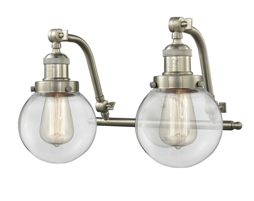 Franklin Restoration LED Bath Vanity in Brushed Satin Nickel (405|515-2W-SN-G202-6-LED)