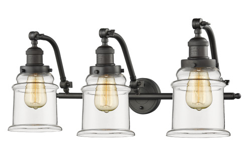 Franklin Restoration Three Light Bath Vanity in Oil Rubbed Bronze (405|515-3W-OB-G182)