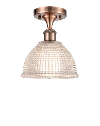 Ballston One Light Semi-Flush Mount in Antique Copper (405|516-1C-AC-G422)