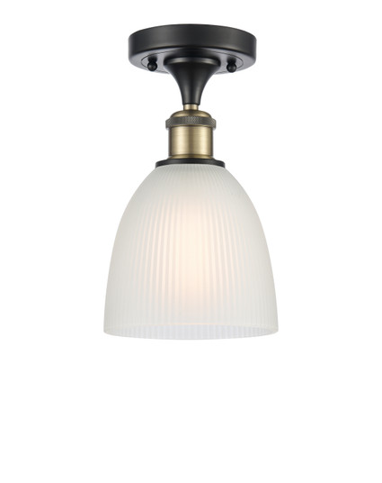 Ballston One Light Semi-Flush Mount in Black Antique Brass (405|516-1C-BAB-G381)