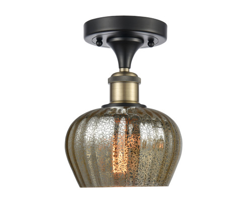 Ballston One Light Semi-Flush Mount in Black Antique Brass (405|516-1C-BAB-G96)