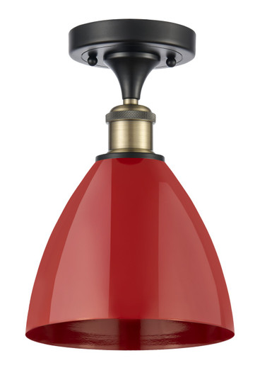 Ballston One Light Semi-Flush Mount in Black Antique Brass (405|516-1C-BAB-MBD-75-RD)