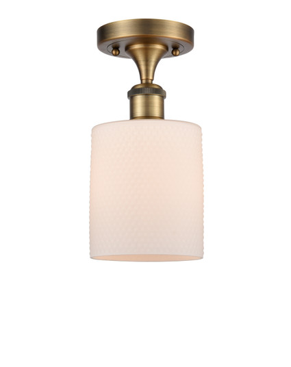 Ballston One Light Semi-Flush Mount in Brushed Brass (405|516-1C-BB-G111)