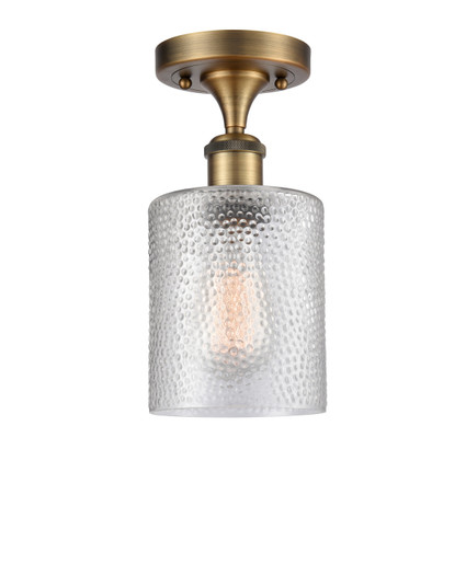 Ballston One Light Semi-Flush Mount in Brushed Brass (405|516-1C-BB-G112)