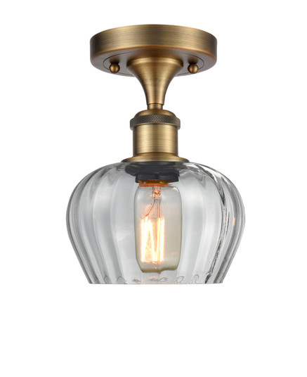 Ballston LED Semi-Flush Mount in Brushed Brass (405|516-1C-BB-G92-LED)