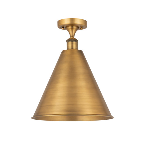 Ballston LED Semi-Flush Mount in Brushed Brass (405|516-1C-BB-MBC-16-BB-LED)