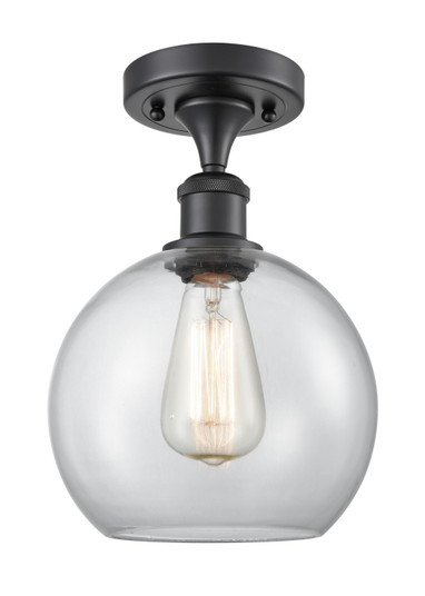 Ballston LED Semi-Flush Mount in Matte Black (405|516-1C-BK-G122-8-LED)