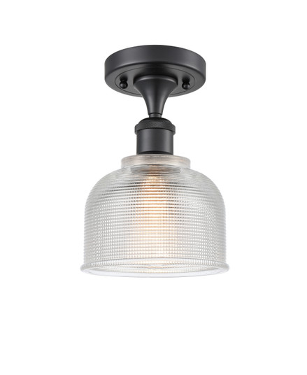 Ballston One Light Semi-Flush Mount in Matte Black (405|516-1C-BK-G412)