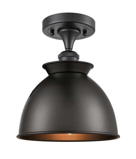 Ballston LED Semi-Flush Mount in Matte Black (405|516-1C-BK-M14-BK-LED)