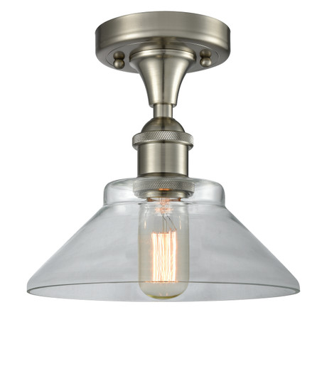 Ballston LED Semi-Flush Mount in Polished Nickel (405|516-1C-PN-G132-LED)
