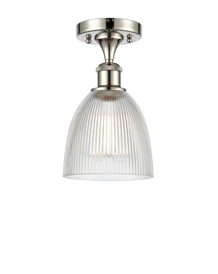Ballston LED Semi-Flush Mount in Polished Nickel (405|516-1C-PN-G382-LED)