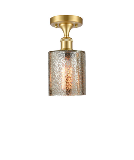 Ballston One Light Semi-Flush Mount in Satin Gold (405|516-1C-SG-G116)