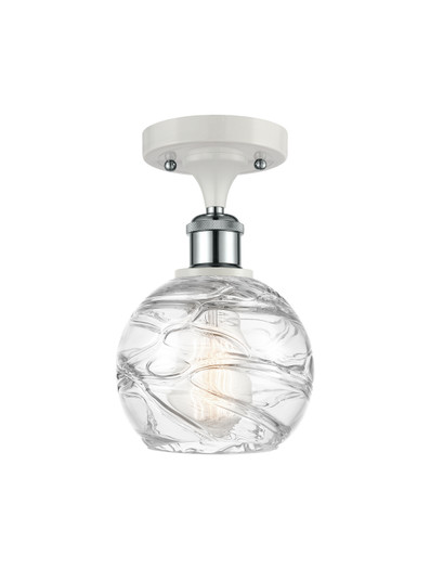 Ballston LED Semi-Flush Mount in White Polished Chrome (405|516-1C-WPC-G1213-6-LED)