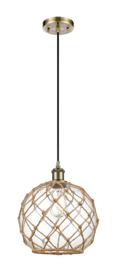 Ballston LED Mini Pendant in Antique Brass (405|516-1P-AB-G122-10RB-LED)