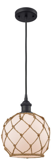 Ballston One Light Mini Pendant in Matte Black (405|516-1P-BK-G121-8RB)
