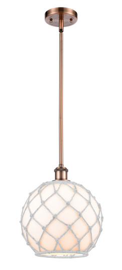Ballston One Light Mini Pendant in Antique Copper (405|516-1S-AC-G121-10RW)