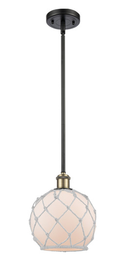 Ballston One Light Mini Pendant in Black Antique Brass (405|516-1S-BAB-G121-8RW)