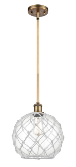 Ballston One Light Mini Pendant in Brushed Brass (405|516-1S-BB-G122-10RW)