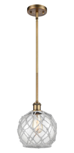 Ballston One Light Mini Pendant in Brushed Brass (405|516-1S-BB-G122-8RW)