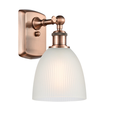 Ballston One Light Wall Sconce in Antique Copper (405|516-1W-AC-G381)