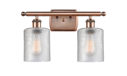 Ballston Two Light Bath Vanity in Antique Copper (405|516-2W-AC-G112)