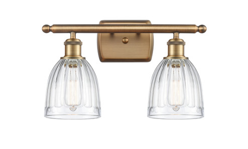 Ballston Two Light Bath Vanity in Brushed Brass (405|516-2W-BB-G442)