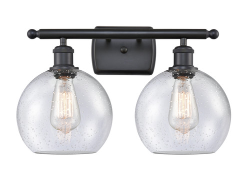 Ballston Two Light Bath Vanity in Matte Black (405|516-2W-BK-G124-8)