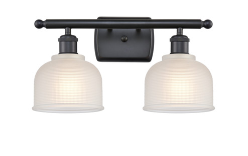 Ballston Two Light Bath Vanity in Matte Black (405|516-2W-BK-G411)