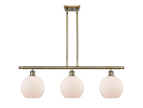 Ballston LED Island Pendant in Antique Brass (405|516-3I-AB-G121-8-LED)