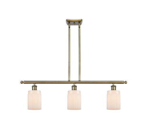 Ballston Three Light Island Pendant in Antique Brass (405|516-3I-AB-G341)