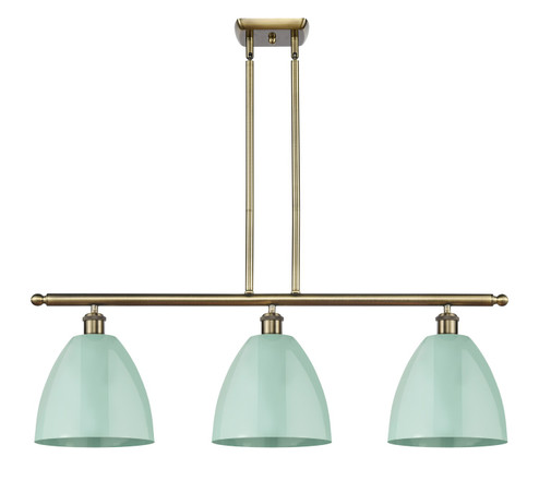 Ballston Three Light Island Pendant in Antique Brass (405|516-3I-AB-MBD-9-SF)