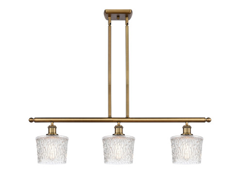 Ballston Three Light Island Pendant in Brushed Brass (405|516-3I-BB-G402)