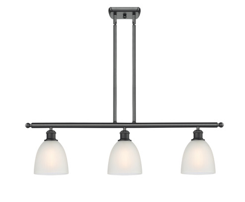 Ballston Three Light Island Pendant in Matte Black (405|516-3I-BK-G381)