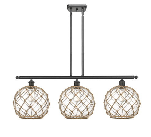 Ballston Three Light Island Pendant in Oil Rubbed Bronze (405|516-3I-OB-G122-10RB) Ballston Three Light Island Pendant in Oil Rubbed Bronze (405|516-3I-OB-G122-10RB)
