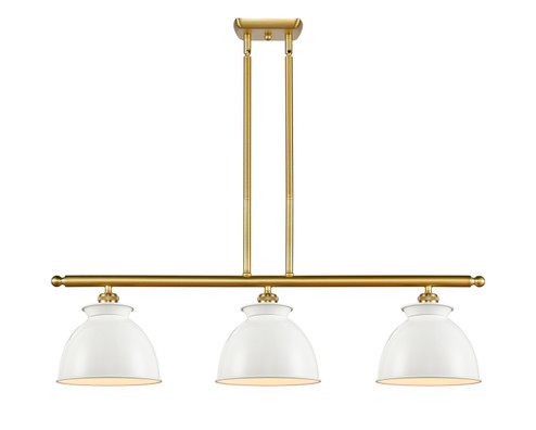 Ballston Three Light Island Pendant in Satin Gold (405|516-3I-SG-M14-W)