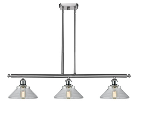 Ballston Three Light Island Pendant in Brushed Satin Nickel (405|516-3I-SN-G132)