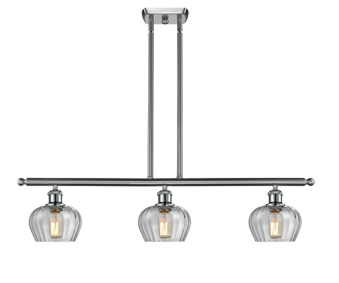 Ballston Three Light Island Pendant in Brushed Satin Nickel (405|516-3I-SN-G92)
