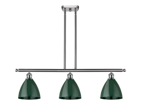 Ballston Three Light Island Pendant in Brushed Satin Nickel (405|516-3I-SN-MBD-75-GR)