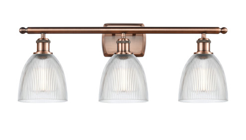 Ballston LED Bath Vanity in Antique Copper (405|516-3W-AC-G382-LED)